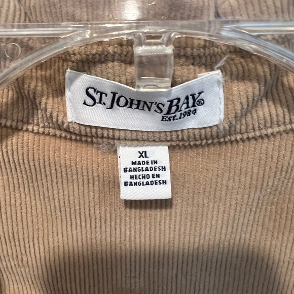 Y2K Camel Corduroy Jacket 2 Button Blazer Front Pockets Light Brown Size XL NWT - Picture 9 of 10